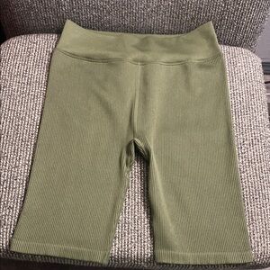 Calvin Klein High Waisted Ribbed Biker Shorts